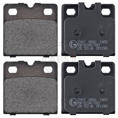 A.B.S. 37467 Brake pad set, disc parking brake