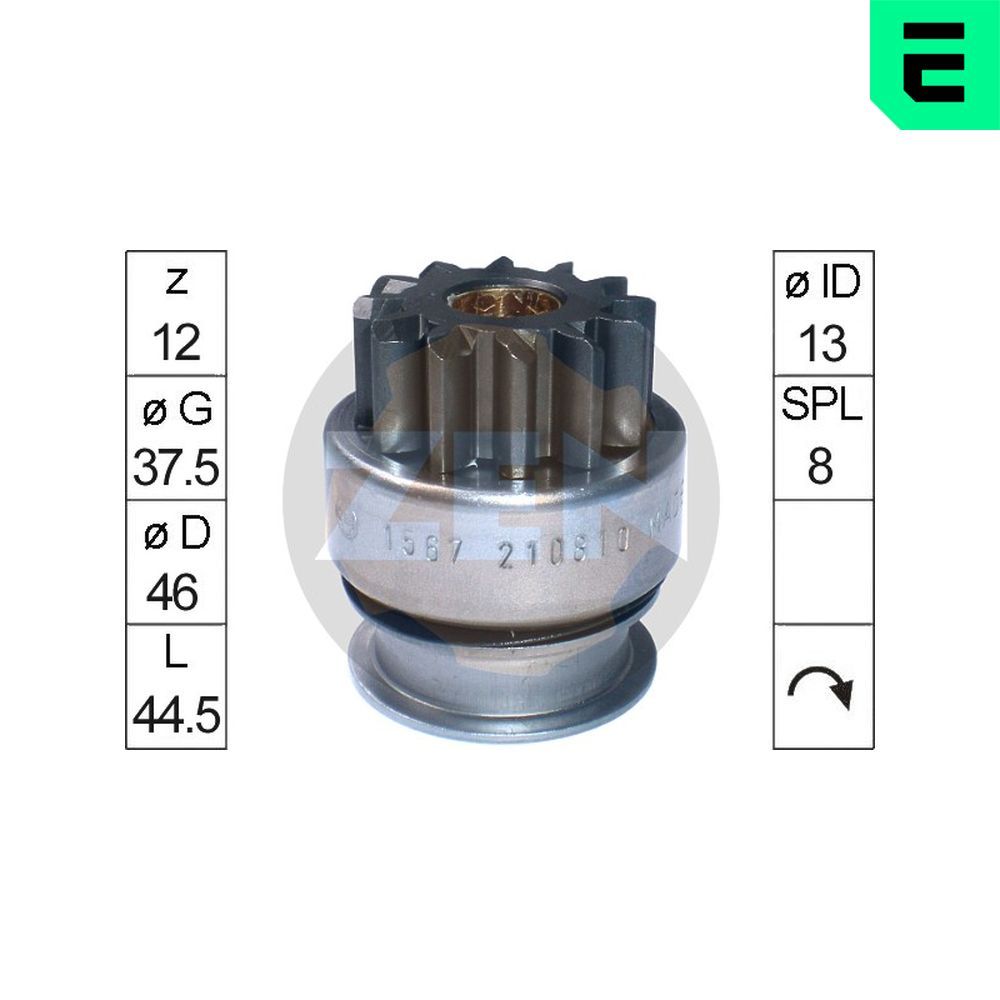 ERA ZN1567 Freewheel gear, starter