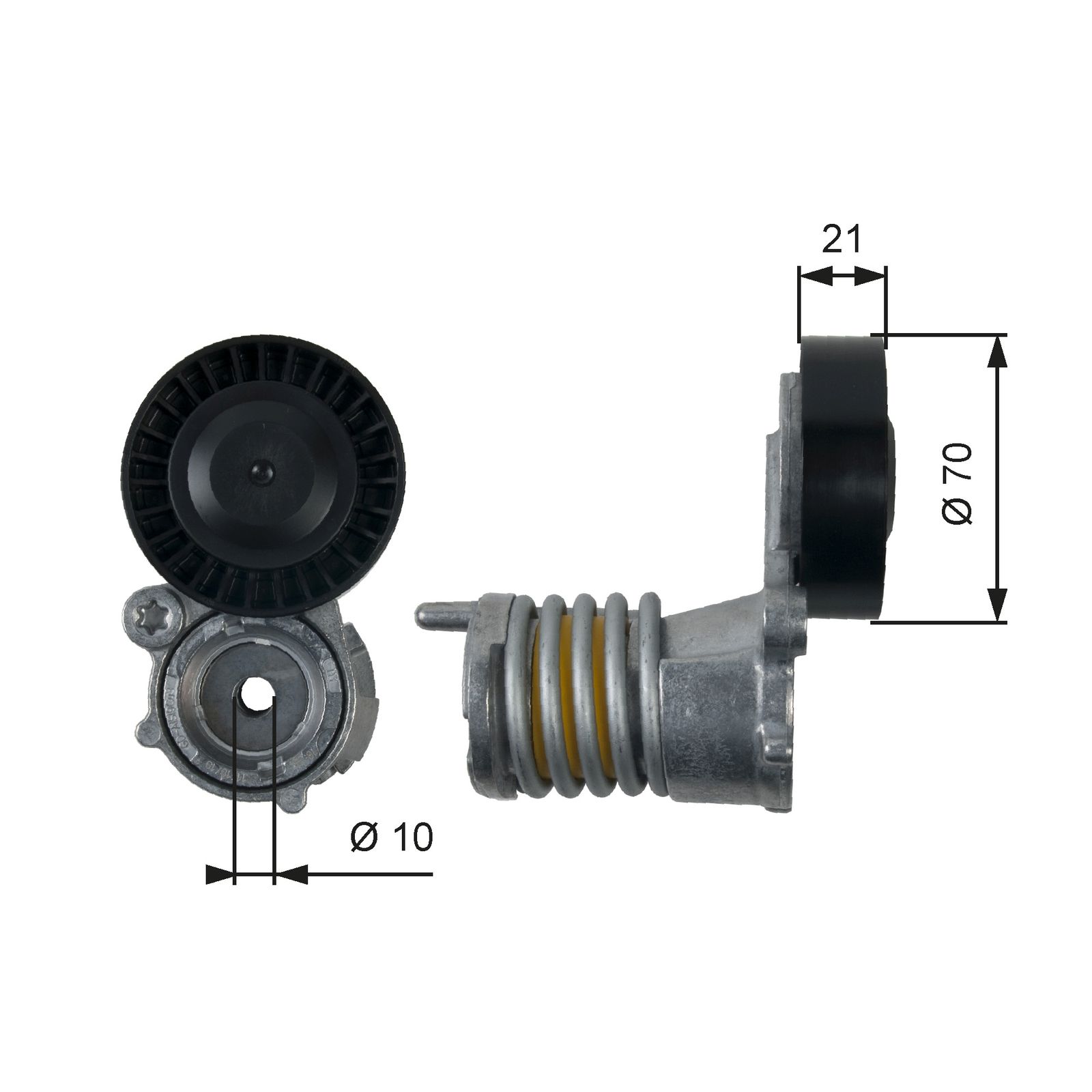 Belt Tensioner, V-ribbed belt