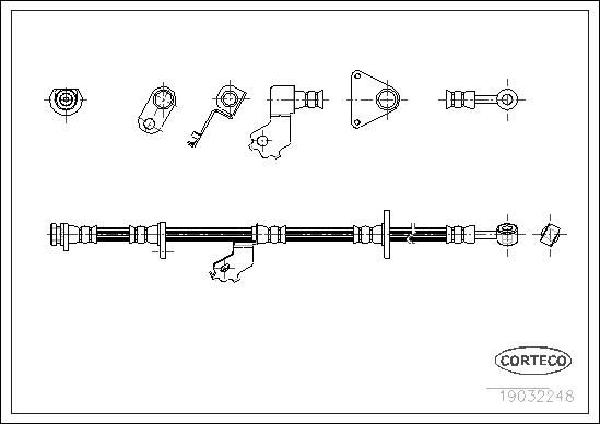 CORTECO 19032248 Brake hose