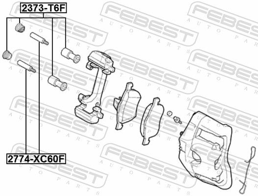 Guide Bolt, brake caliper-1