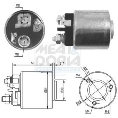 MEAT & DORIA 46083 Solenoid switch, starter