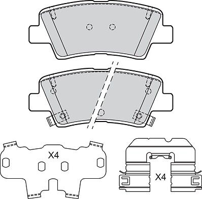 Brake Pad Set, disc brake-1