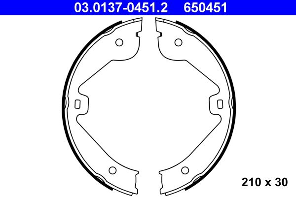 Brake Shoe Set, parking brake