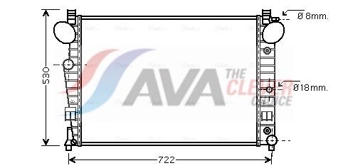 AVA CLEVER CHOICE MSA2308 Radiator, engine cooling