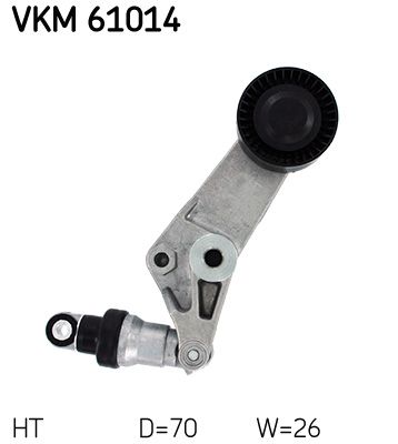 diržo įtempiklis, V formos rumbuotas diržas-1