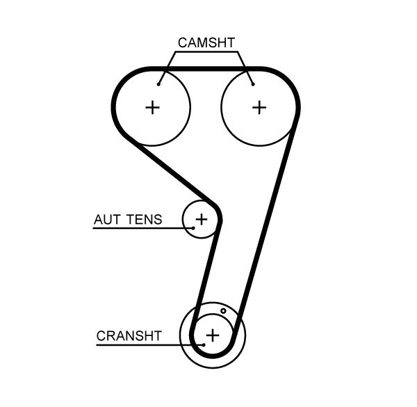 GATES T376HOB Timing belt