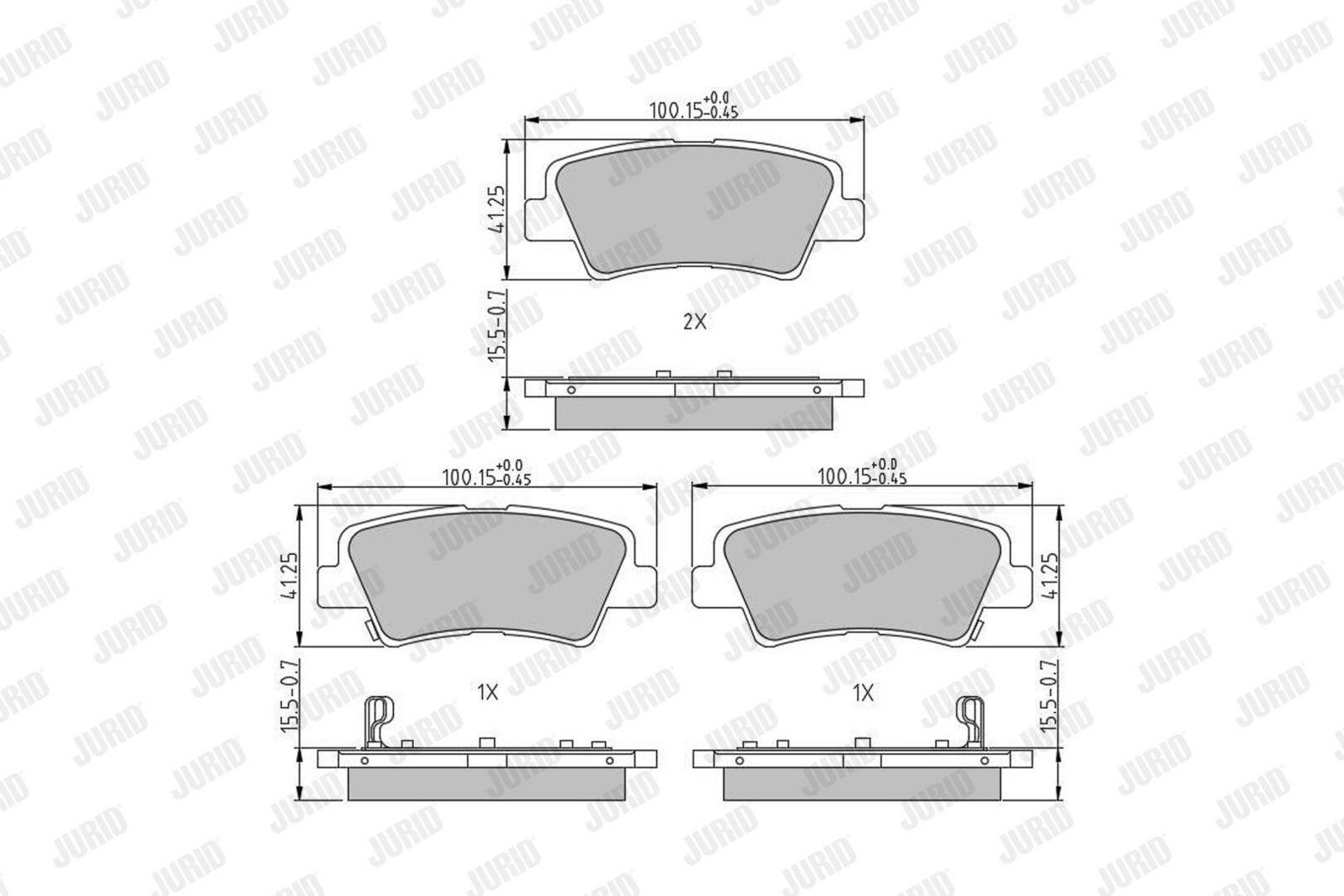 Brake Pad Set, disc brake-1