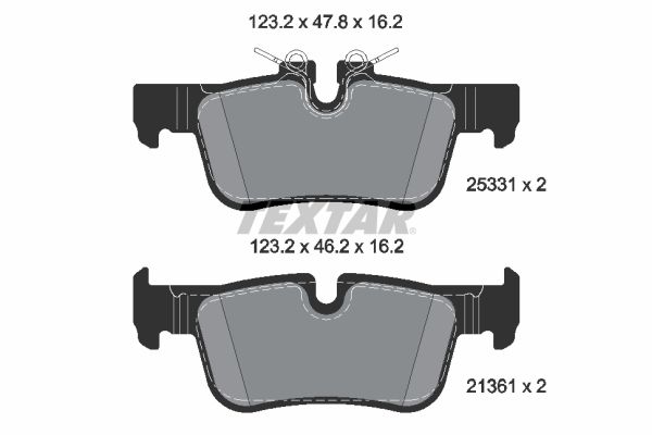 TEXTAR 2533101 Brake pad set, disc brake