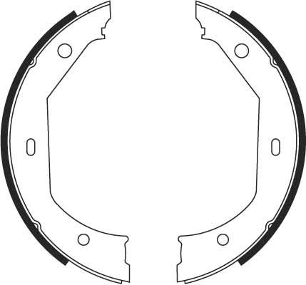 Brake Shoe Set, parking brake-1