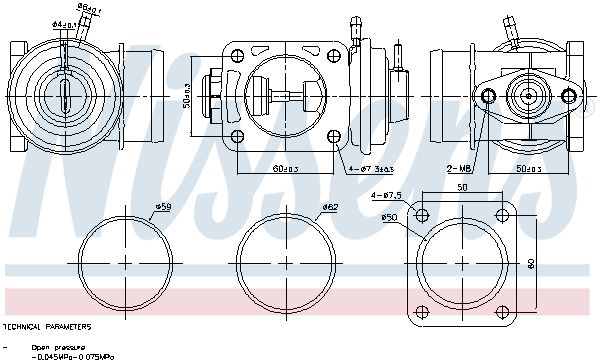 NISSENS 98469 Egr valve