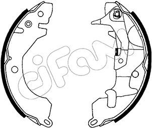 CIFAM 153-253Y Brake shoe set
