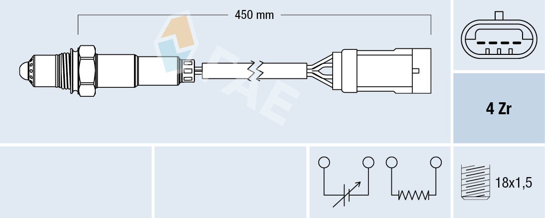 FAE 77207 Oxygen sensor