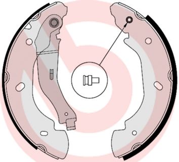 BREMBO S 24 538 Brake shoe set