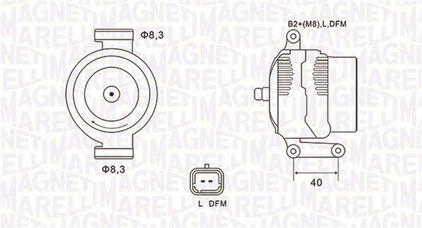 MAGNETI MARELLI 063731470010 Alternator