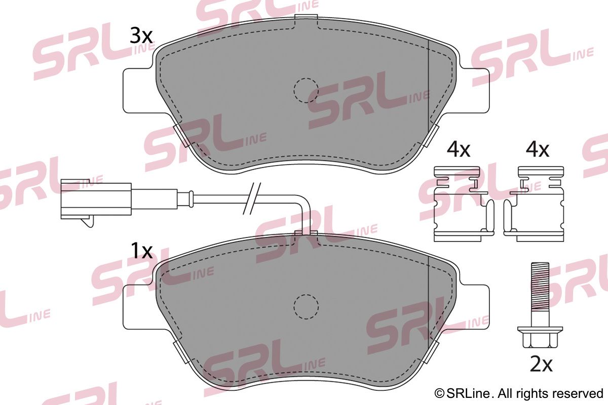 SRLINE S70-0497 Brake pad set, disc brake
