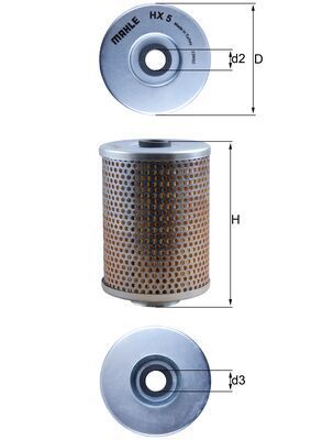 KNECHT HX 5 Hydraulic filter, steering