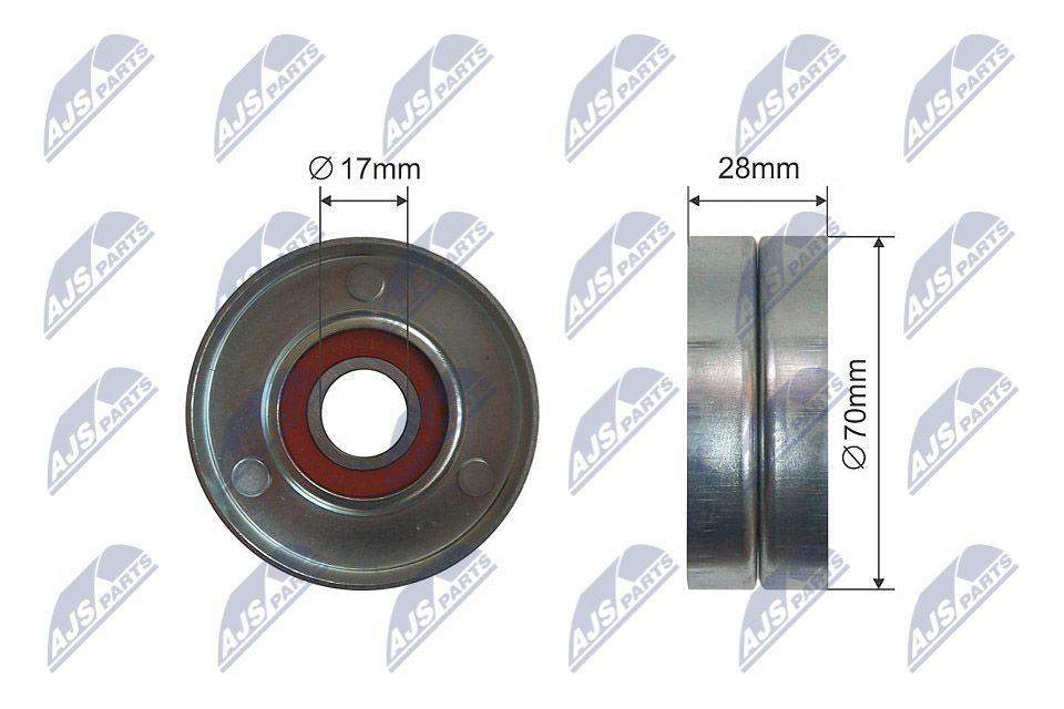 NTY RNK-KA-004 Tensioner pulley, v-ribbed belt