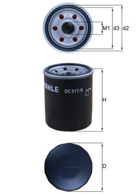 KNECHT OC 217/6 Oil filter