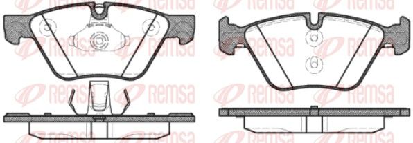REMSA 1052.30 Brake pad set, disc brake