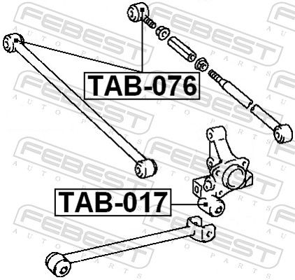 Mounting, control/trailing arm-1