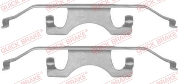 QUICK BRAKE 109-1241 Accessory kit, disc brake pad