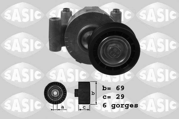 SASIC 1626084 Belt tensioner, v-ribbed belt