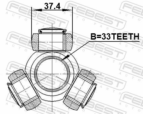 Spider Assembly, drive shaft-1