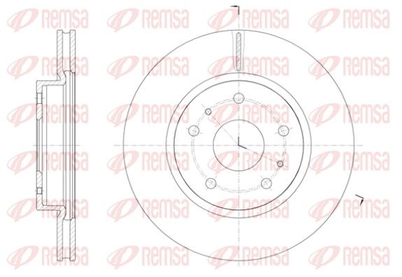 REMSA 61423.10 Brake disc