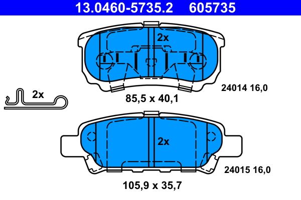 Brake Pad Set, disc brake