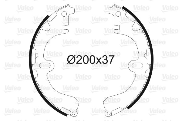 VALEO 562563 Brake shoe set
