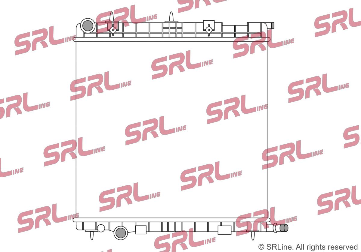 SRLINE 231508-2 Radiator, engine cooling