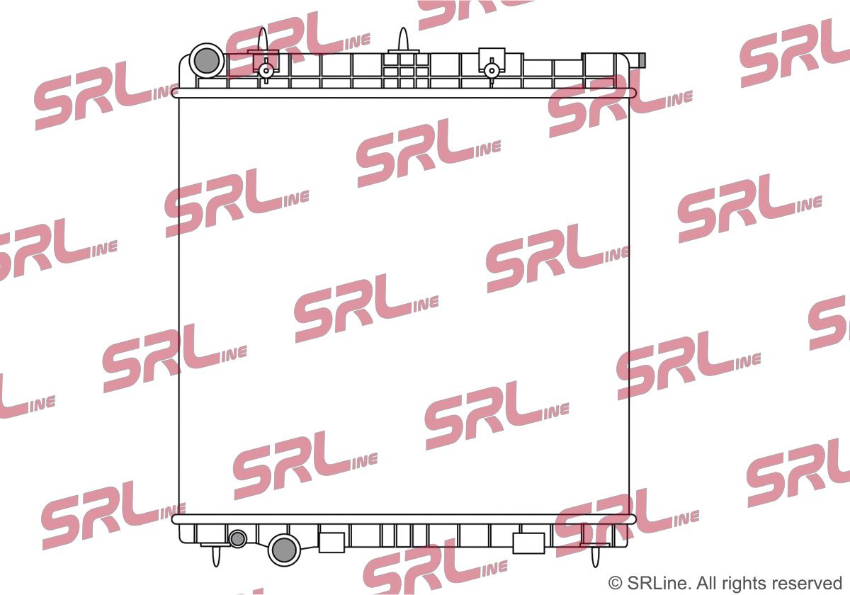 SRLINE 231508-4 Radiator, engine cooling