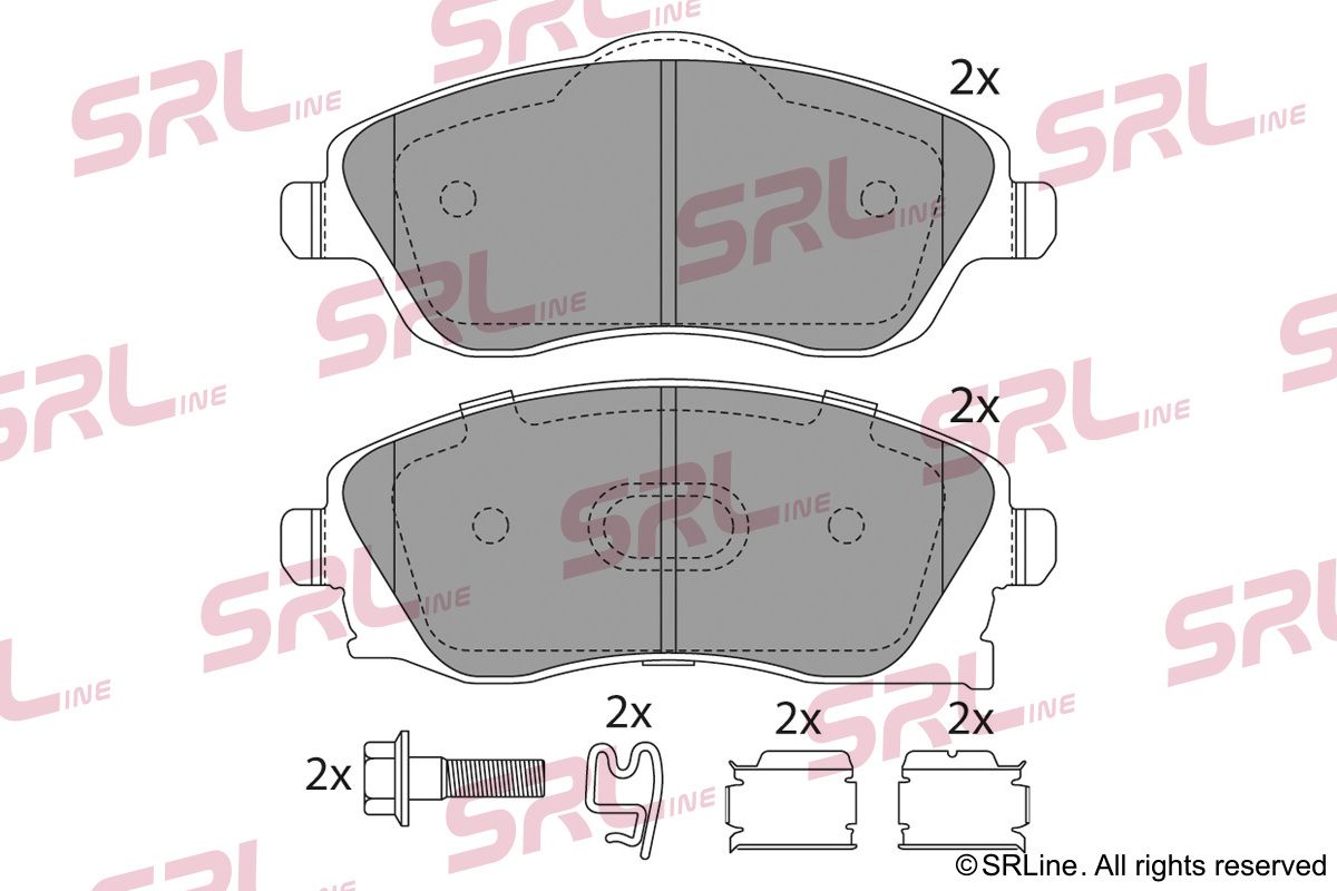 SRLINE S70-0031 Brake pad set, disc brake