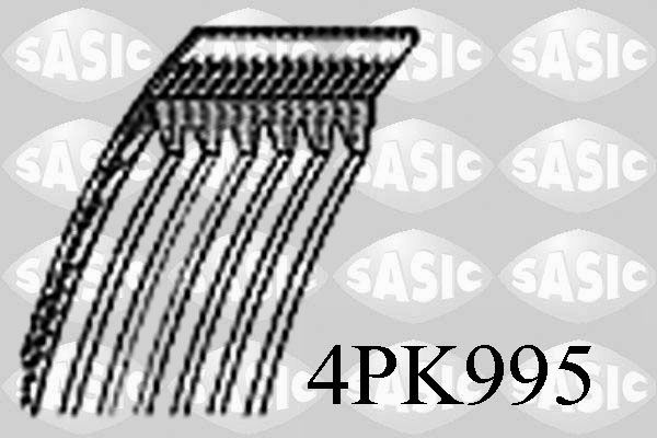 SASIC 4PK995 V-ribbed belt
