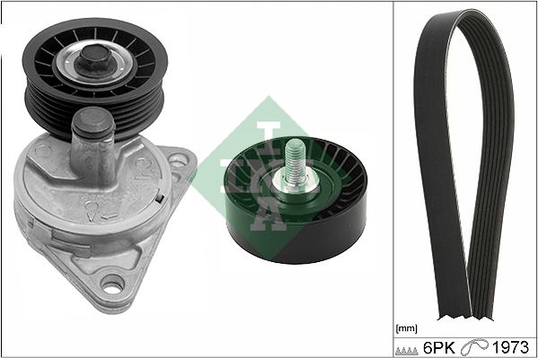 SCHAEFFLER INA 529 0281 10 V-ribbed belt set