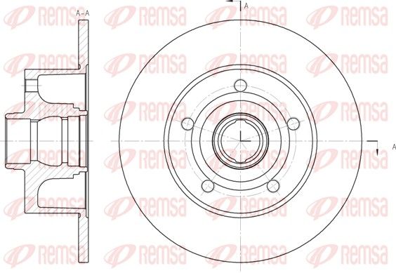 REMSA 6431.00 Brake disc