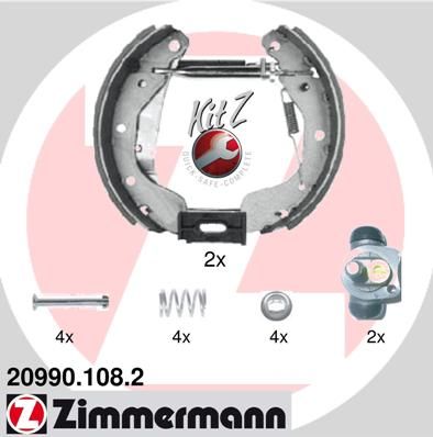 ZIMMERMANN 20990.108.2 Brake shoe set