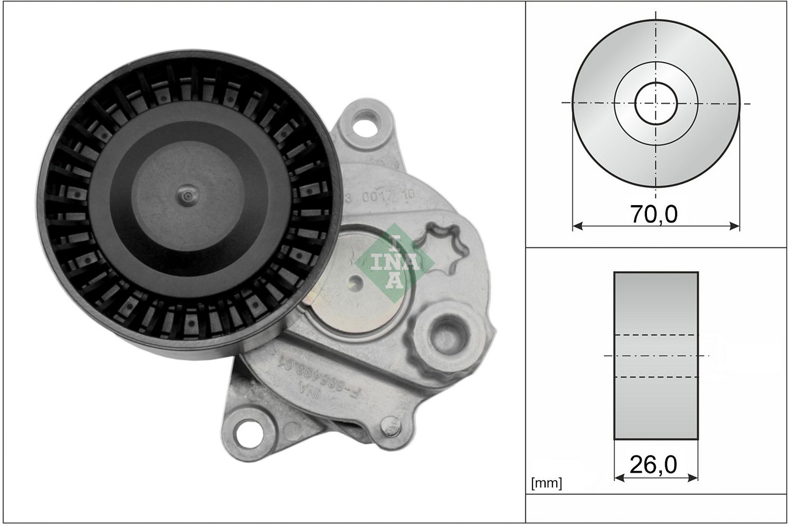 SCHAEFFLER INA 533 0017 10 Belt tensioner, v-ribbed belt