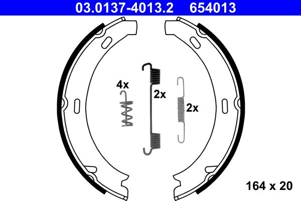 Brake Shoe Set, parking brake