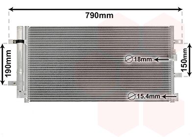 VAN WEZEL 03005352 Condenser, air conditioning