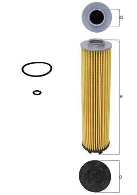 KNECHT OX 1340D Oil filter