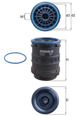 KNECHT KC 634D Fuel filter