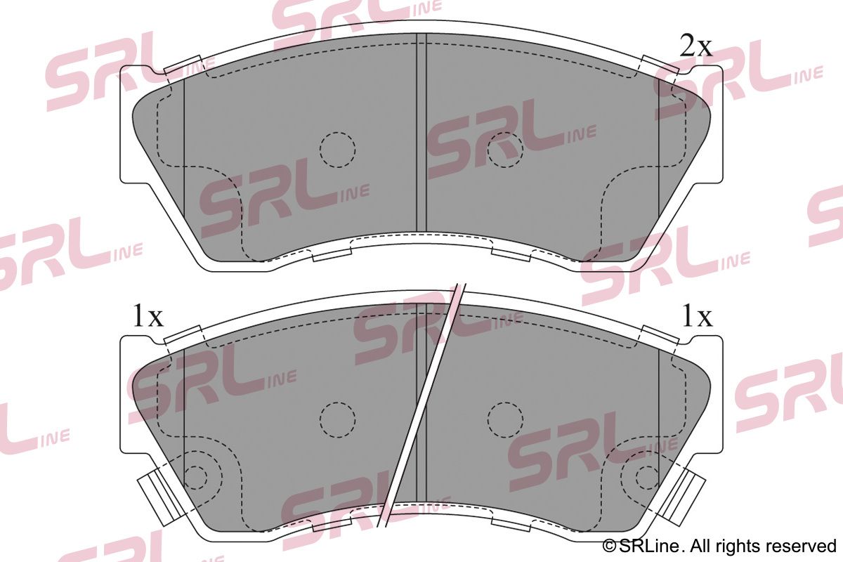 SRLINE S70-0328 Brake pad set, disc brake