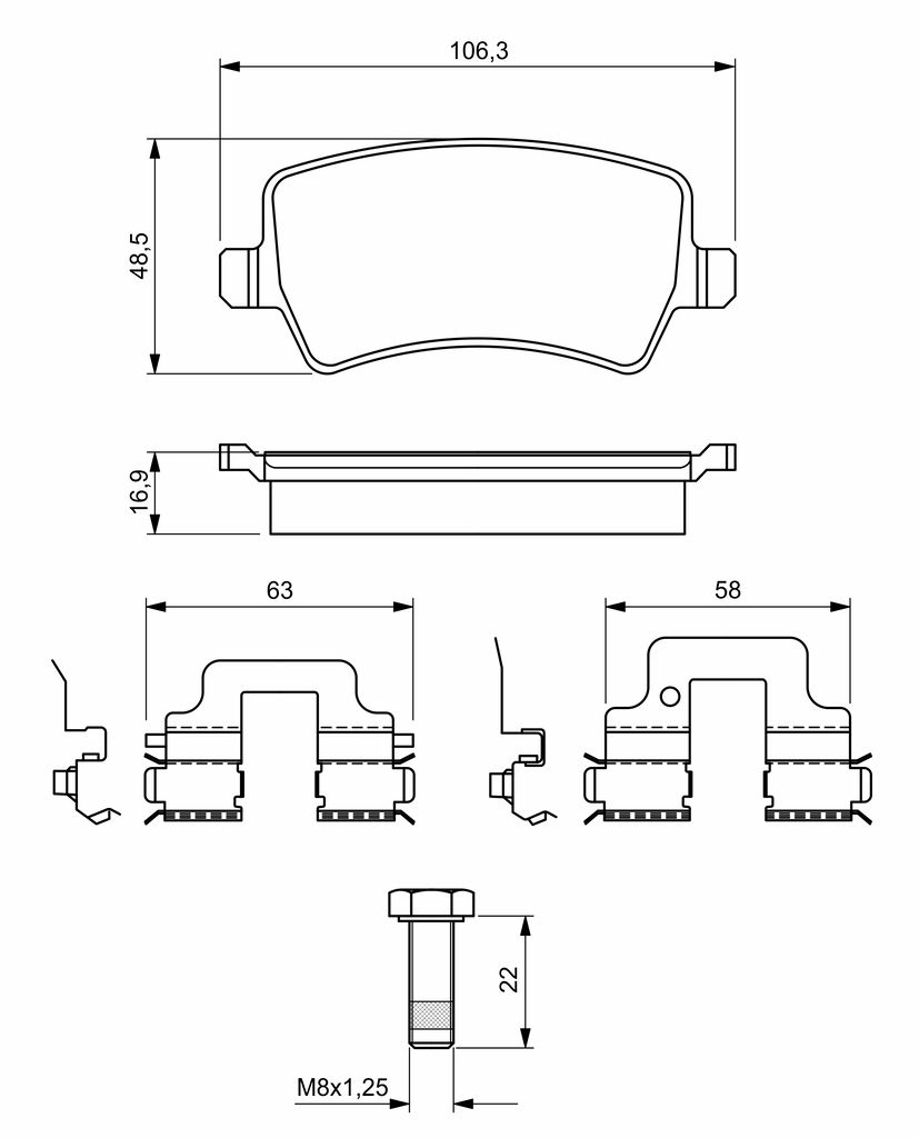 Brake Pad Set, disc brake-5