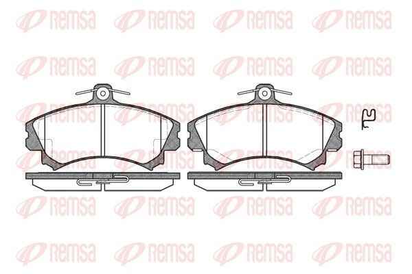 REMSA 0590.02 Brake pad set, disc brake