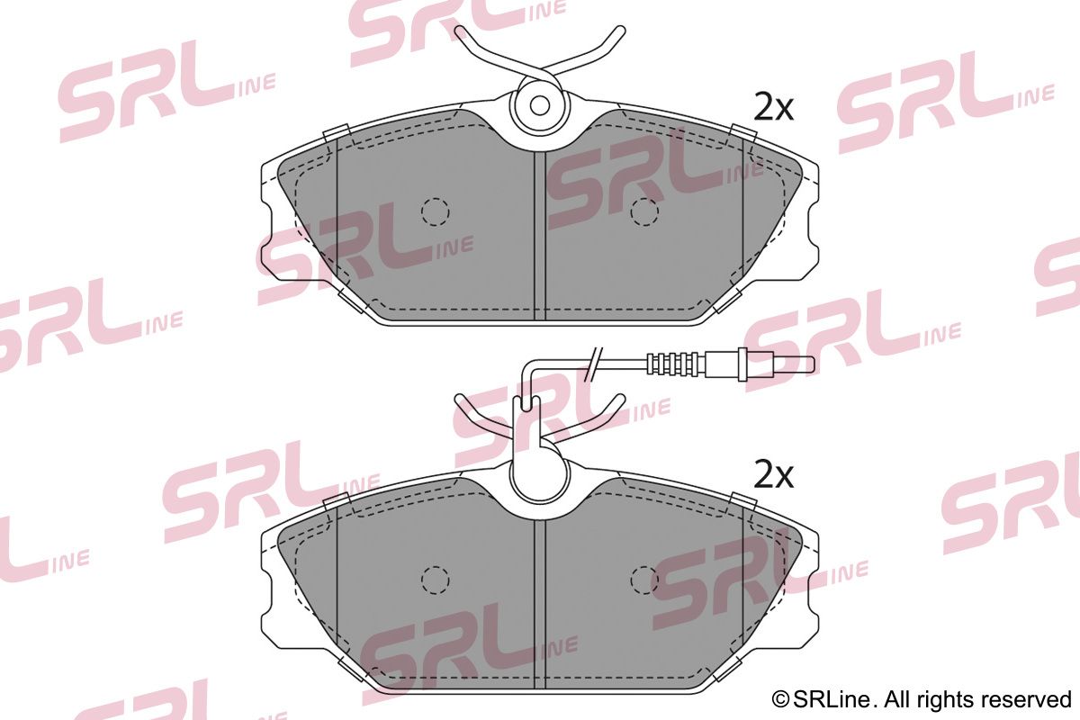 SRLINE S70-0019 Brake pad set, disc brake