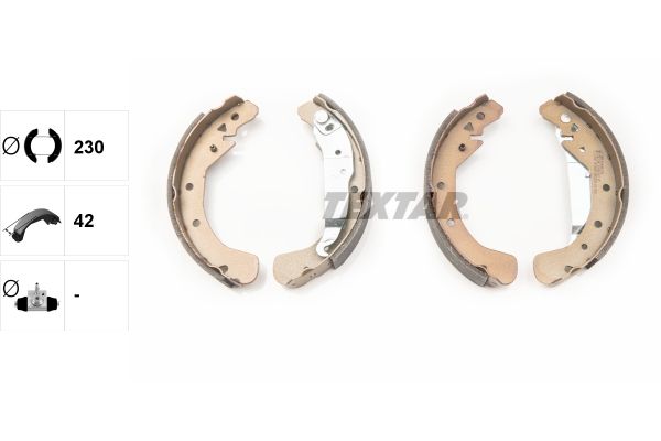 TEXTAR 91060100 Brake shoe set