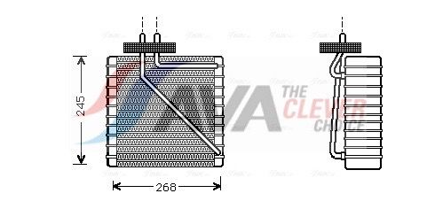 AVA CLEVER CHOICE FDV270 Evaporator, air conditioning