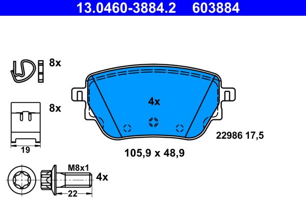 Brake Pad Set, disc brake